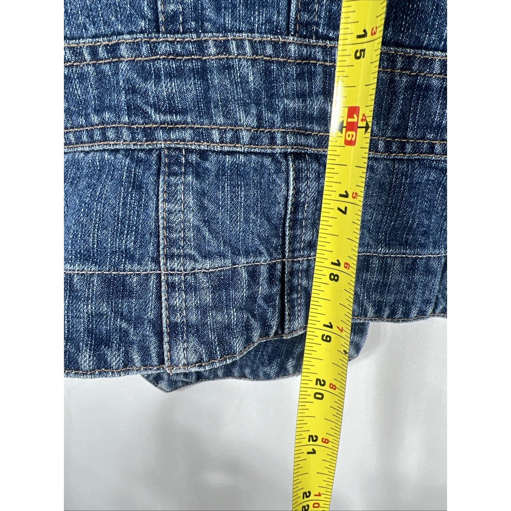 Carols Denims Vest‎ Sz Large Metal Buttons - Picture 15 of 16